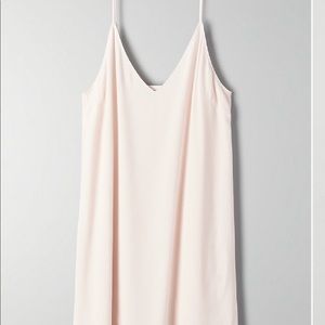 Aritzia Wilfred Free Vivienne Pink Tint Dress